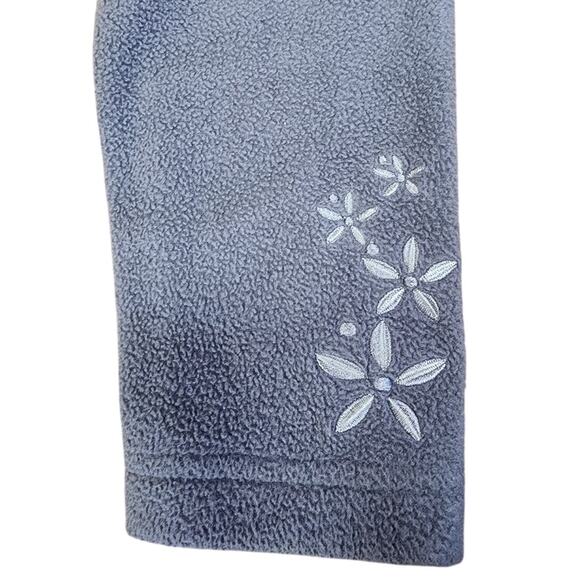 Gander Mountain Grey Two tone Fleece Jacket Women's Medium Adjustable Waist Zip - Picture 3 of 11